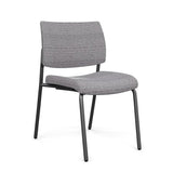 Focus Guest Chair w/ Fabric Seat & Back Guest Chair, Cafe Chair SitOnIt Fabric Color Smoky Black Frame 