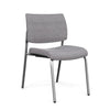 Focus Guest Chair w/ Fabric Seat & Back Guest Chair, Cafe Chair SitOnIt Fabric Color Smoky Silver Frame 