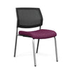 Focus Guest Chair w/ Mesh Back Guest Chair, Cafe Chair SitOnIt Fabric Color Royal Mesh Color Black Silver Frame