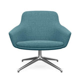 Gobi Midback Lounge Chair Midback Lounge Chair SitOnIt Fabric Color Cyan Free Swivel 
