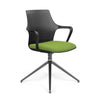 Ioniq Guest Chair Guest Chair SitOnIt Plastic Color Black Fabric Color Clover 