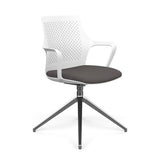 Ioniq Guest Chair Guest Chair SitOnIt Plastic Color White Fabric Color Iron 