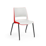 KI Doni Four Leg Stack Chair | Arm or Armless | Caster Option Guest Chair, Cafe Chair, Stack Chair KI 