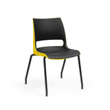KI Doni Four Leg Stack Chair | Arm or Armless | Caster Option Guest Chair, Cafe Chair, Stack Chair KI 
