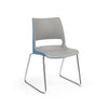KI Doni Sled Base Chair | Arms or Armless | 2 Tone Shell Color Guest Chair, Cafe Chair, Stack Chair KI 