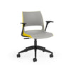 KI Doni Task Chair 2-Tone | Armless & with Arms | 5 Star Base Light Task Chair, Conference Chair, Computer Chair, Meeting Chair KI 