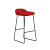 Lilly Bar Stool Height 30" Stools 9to5 Seating Fabric Color Flame 
