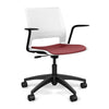 Lumin Light Task Chair | Two Arm Style Options | SitOnIt Light Task Chair, Conference Chair, Computer Chair, Teacher Chair, Meeting Chair SitOnIt Arctic Plastic Vinyl Color Ruby 