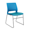 Lumin Wire Rod Guest Chair - Vinyl Seat Guest Chair, Cafe Chair, Stack Chair SitOnIt 