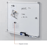 Magnetic Whiteboard - 36 x 24 - Steel Surface - Aluminum Frame Magnetic Whiteboard Global Industrial 