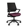Mavic 5 Star Meeting Chair | SitOnIt Light Task Chair, Conference Chair, Computer Chair, Teacher Chair, Meeting Chair SitOnit Vinyl Color Grape Mesh Color Onyx 