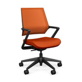 Mavic 5 Star Meeting Chair | SitOnIt Light Task Chair, Conference Chair, Computer Chair, Teacher Chair, Meeting Chair SitOnit Vinyl Color Tangerine Tangerine Mesh 