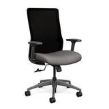 Novo Highback Office Chair Office Chair, Conference Chair, Computer Chair, Teacher Chair, Meeting Chair SitOnIt Fabric Color Fossil Mesh Color Onyx 