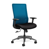 Novo Highback Office Chair Office Chair, Conference Chair, Computer Chair, Teacher Chair, Meeting Chair SitOnIt Fabric Color Jet Mesh Color Electric Blue 