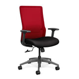 Novo Highback Office Chair Office Chair, Conference Chair, Computer Chair, Teacher Chair, Meeting Chair SitOnIt Fabric Color Jet Mesh Color Fire 