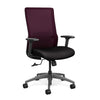 Novo Highback Office Chair Office Chair, Conference Chair, Computer Chair, Teacher Chair, Meeting Chair SitOnIt Fabric Color Jet Mesh Color Grape 