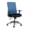 Novo Highback Office Chair Office Chair, Conference Chair, Computer Chair, Teacher Chair, Meeting Chair SitOnIt Fabric Color Midnight Mesh Color Ocean 