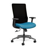 Novo Highback Office Chair Office Chair, Conference Chair, Computer Chair, Teacher Chair, Meeting Chair SitOnIt Fabric Color Sky Mesh Color Onyx 