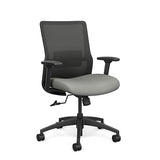 Novo Midback Office Chair Office Chair, Conference Chair, Computer Chair, Teacher Chair, Meeting Chair SitOnIt Fabric Color Dove Mesh Color Nickel 