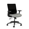 Novo Midback Office Chair Office Chair, Conference Chair, Computer Chair, Teacher Chair, Meeting Chair SitOnIt Fabric Color Dove Mesh Color Onyx 