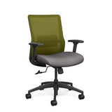Novo Midback Office Chair Office Chair, Conference Chair, Computer Chair, Teacher Chair, Meeting Chair SitOnIt Fabric Color Fossil Mesh Color Apple 