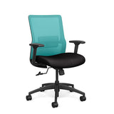 Novo Midback Office Chair Office Chair, Conference Chair, Computer Chair, Teacher Chair, Meeting Chair SitOnIt Fabric Color Jet Mesh Color Aqua 