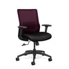 Novo Midback Office Chair Office Chair, Conference Chair, Computer Chair, Teacher Chair, Meeting Chair SitOnIt Fabric Color Jet Mesh Color Grape 