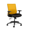Novo Midback Office Chair Office Chair, Conference Chair, Computer Chair, Teacher Chair, Meeting Chair SitOnIt Fabric Color Jet Mesh Color Lemon 