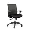 Novo Midback Office Chair Office Chair, Conference Chair, Computer Chair, Teacher Chair, Meeting Chair SitOnIt Fabric Color Jet Mesh Color Nickel 