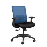 Novo Midback Office Chair Office Chair, Conference Chair, Computer Chair, Teacher Chair, Meeting Chair SitOnIt Fabric Color Jet Mesh Color Ocean 
