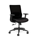 Novo Midback Office Chair Office Chair, Conference Chair, Computer Chair, Teacher Chair, Meeting Chair SitOnIt Fabric Color Jet Mesh Color Onyx 