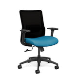 Novo Midback Office Chair Office Chair, Conference Chair, Computer Chair, Teacher Chair, Meeting Chair SitOnIt Fabric Color Sky Mesh Color Onyx 