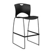 OnCall Stool with No Arms - Bar Height Stools SitOnIt Plastic Color Black 30" Bar Height Frame Color Black