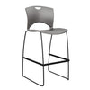 OnCall Stool with No Arms - Bar Height Stools SitOnIt Plastic Color Slate 30" Bar Height Frame Color Black