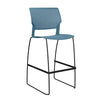 Orbix Wire Rod Stool by SitOnIt | Plastic Shell, Armless Stools SitOnIt Frame Color Black Plastic Color Lagoon 