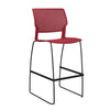 Orbix Wire Rod Stool by SitOnIt | Plastic Shell, Armless Stools SitOnIt Frame Color Black Plastic Color Red 