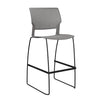 Orbix Wire Rod Stool by SitOnIt | Plastic Shell, Armless Stools SitOnIt Frame Color Black Plastic Color Slate 