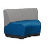 Pasea 120 Degree Inner Seat Modular Lounge Seating SitOnIt Fabric Color Electric Blue Fabric Color Nickle 
