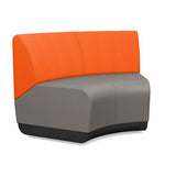 Pasea 120 Degree Inner Seat Modular Lounge Seating SitOnIt Fabric Color Fog Fabric Color Tangerine 