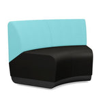 Pasea 120 Degree Inner Seat Modular Lounge Seating SitOnIt Fabric Color Onyx Fabric Color Aqua 