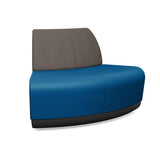 Pasea 120 Degree Outer Seat Modular Lounge Seating SitOnIt Fabric Color Electric Blue Fabric Color Smoky 