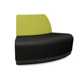 Pasea 120 Degree Outer Seat Modular Lounge Seating SitOnIt Fabric Color Onyx Fabric Color Apple 