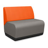 Pasea 1.5 Seat Modular Lounge Seating SitOnIt Fabric Color Fog Fabric Color Tangerine 