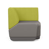 Pasea 90 Degree Corner Seat | Two Toned | SitOnIt Modular Lounge Seating SitOnIt Vinyl Color Fog Fabric Color Apple 