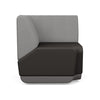 Pasea 90 Degree Corner Seat | Two Toned | SitOnIt Modular Lounge Seating SitOnIt Vinyl Color Smokey Fabric Color Nickle 