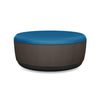 Pasea Large Round Ottoman Ottoman SitOnIt Fabric Color Electric Blue Fabric Color Smoky 