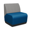 Pasea Single Seat Modular Lounge Seating SitOnIt Fabric Color Electric Blue Fabric Color Nickle 