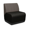 Pasea Single Seat Modular Lounge Seating SitOnIt Fabric Color Onyx Fabric Color Smoky 