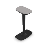 Remy 2820 Black Plastic Base Stool Stools 9to5 Seating Fabric Color Platinum 