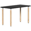 Reya Straight Leg Desk | White Base Accent | SitOnIt Home Office SitOnIt Table Size 20 D x 40 W Laminate Color Black Bamboo